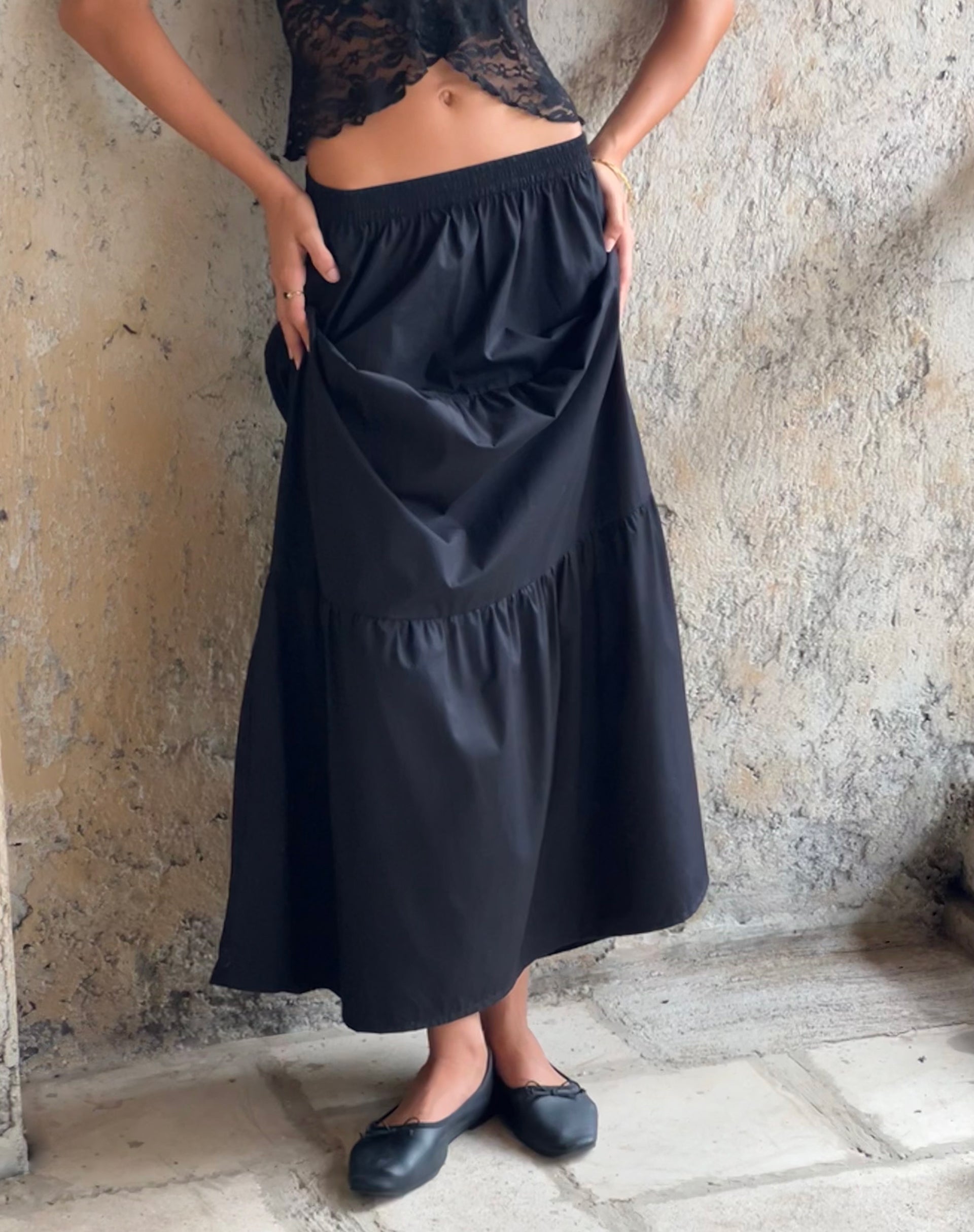 imagen de Remax Maxi Skirt en Negro