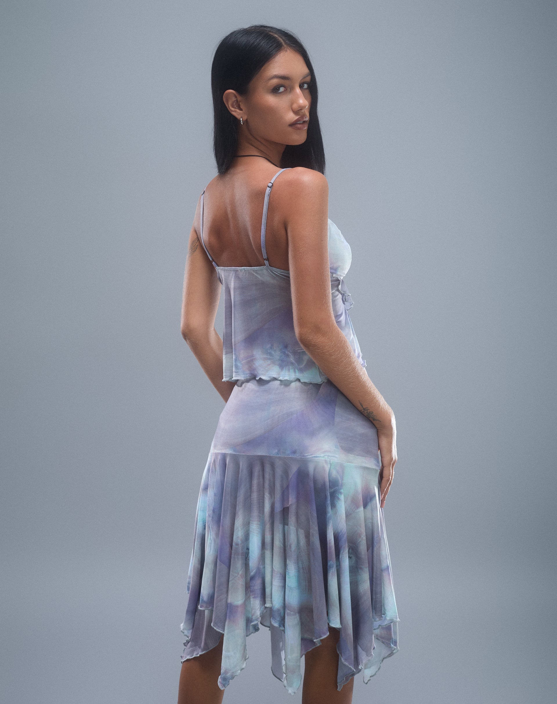 Imagen de Cojira Mesh Butterfly Top in Printed Pearly Shell