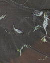 Silueta floral caqui