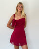 Imagen de Coraline Mini Vestido con Lazo en Borgoña