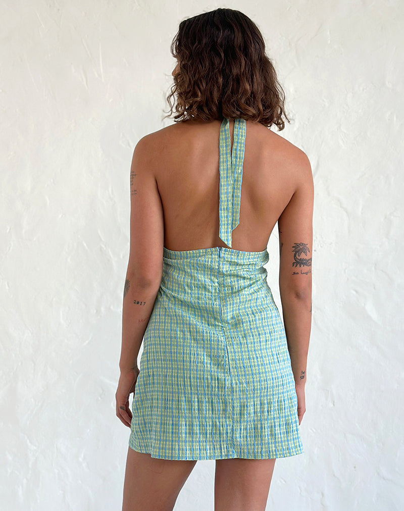 Imagen de Corla Mini Dress in Check Green