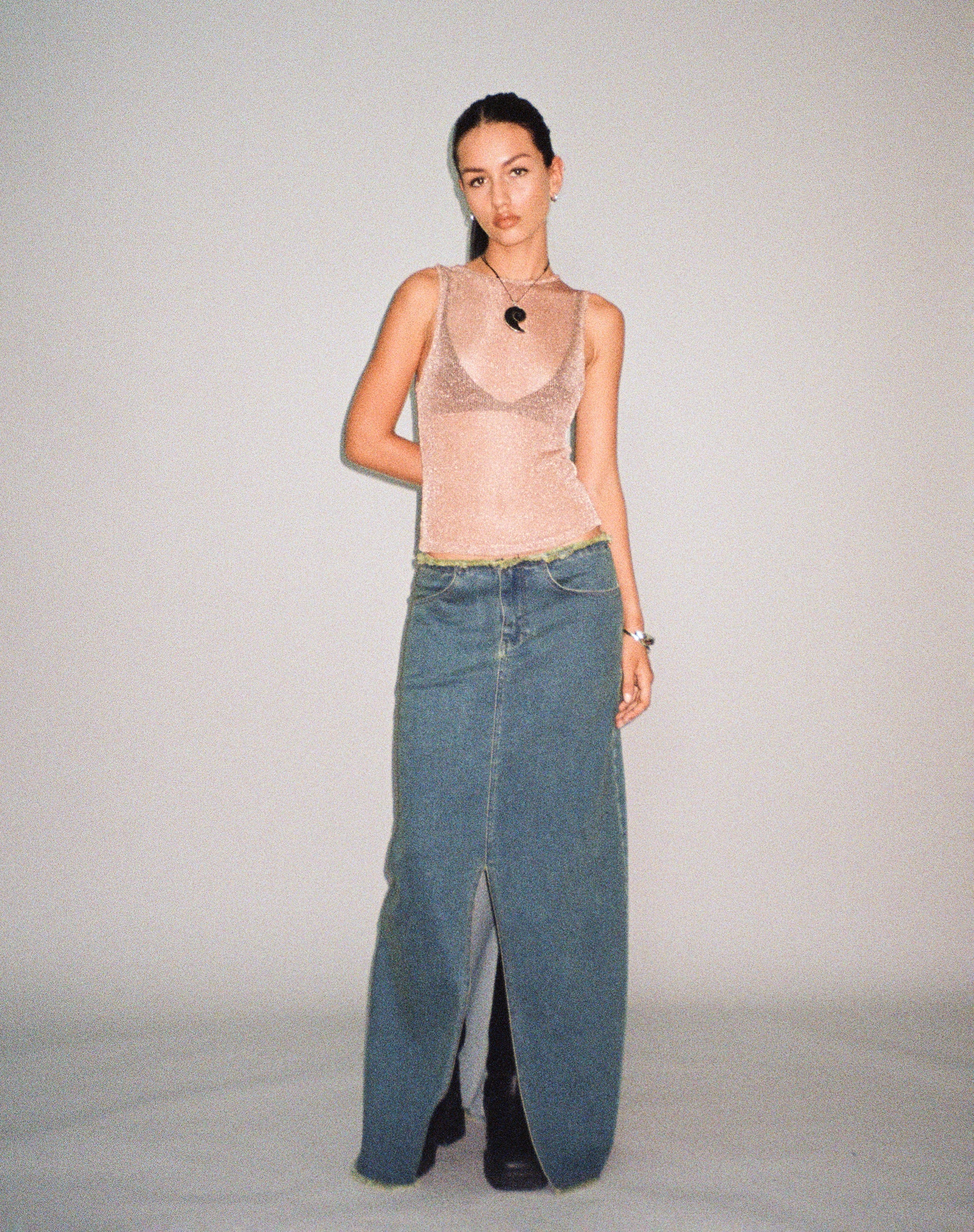 Imagen de Cosima Tank Top en cadena de oro rosa