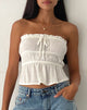 imagen de Cove Bandeau Top en Crinkle Off White