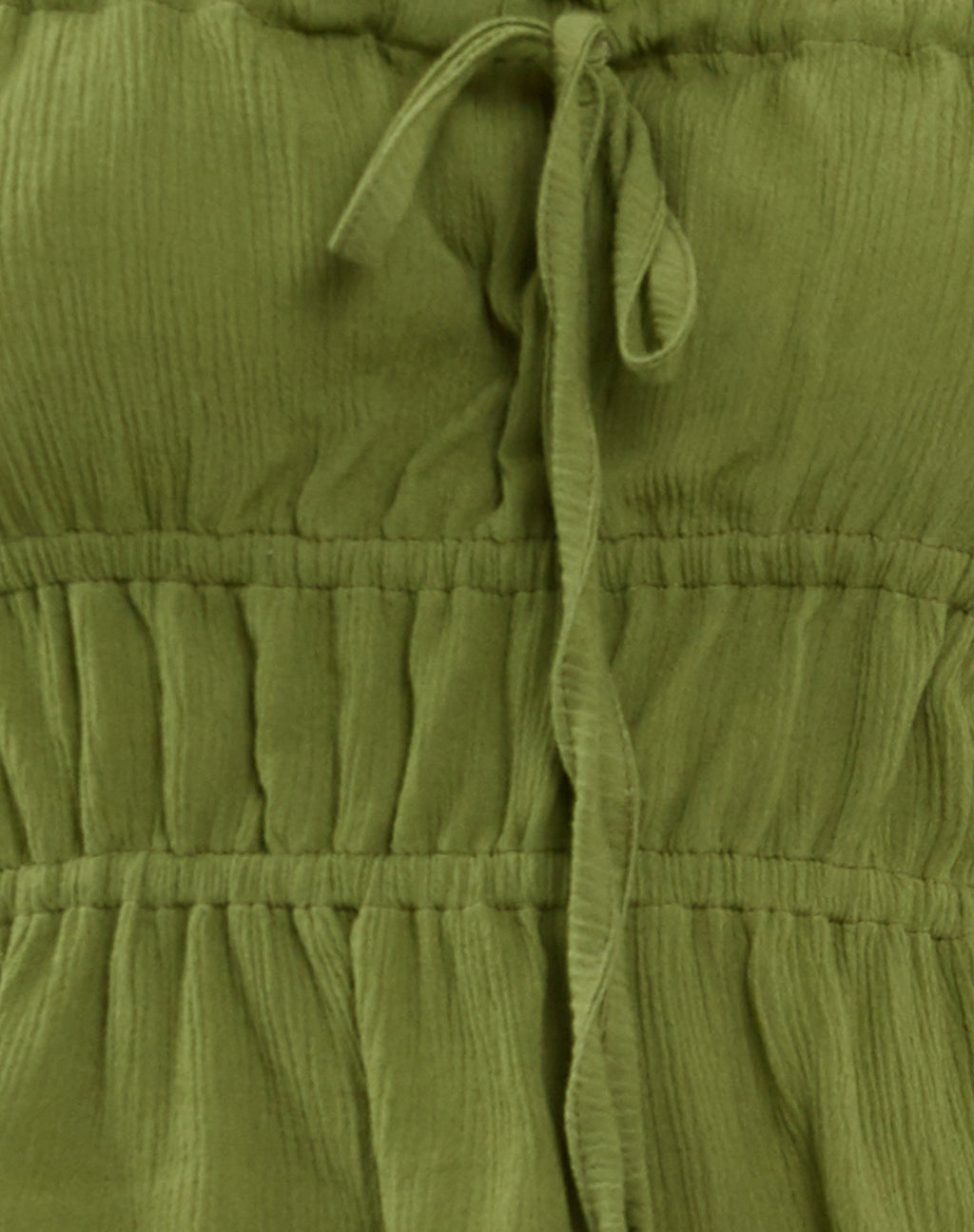 Cove Bandeau Top en verde arrugado Sweet Pea