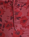Hada Floral Borgoña Flock