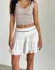 Imagen de la minifalda Dacita en Crinkle Ivory