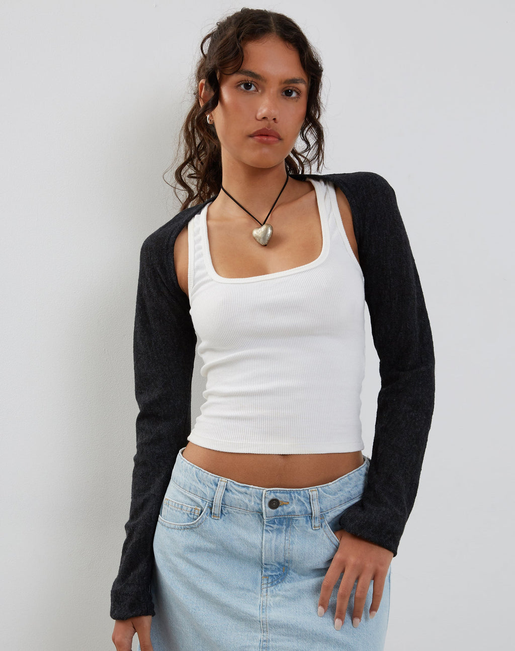 Camiseta de punto Dalika en negro