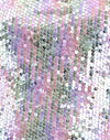 Lentejuelas transparentes iridiscentes