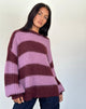 Imagen del jersey Daren de rayas violetas