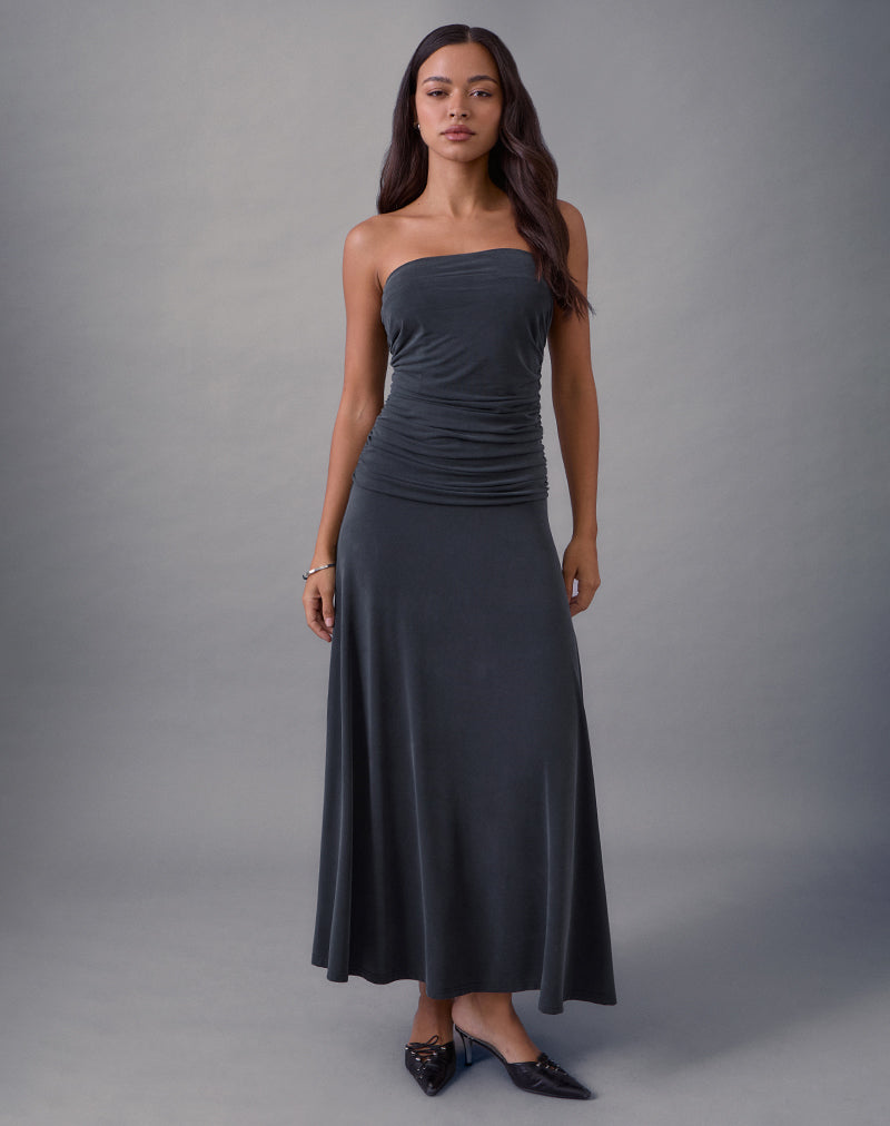 Imagen de Darmi Maxi Dress in Cupro Granite