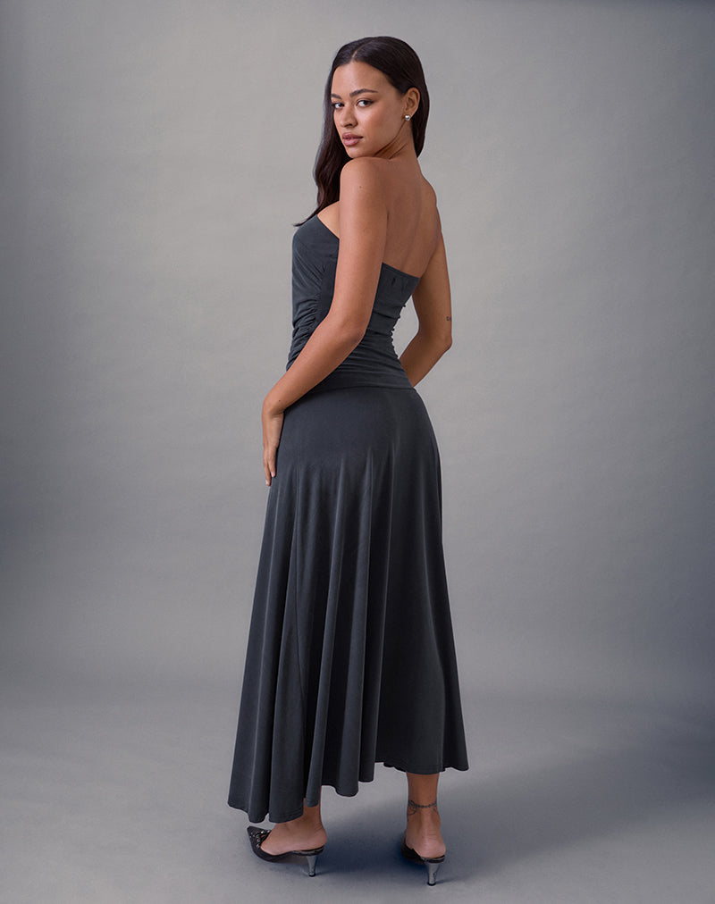 Imagen de Darmi Maxi Dress in Cupro Granite