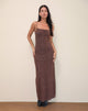 Imagen de Darsih Maxi Dress in Rar Leopard Flock Chocolate