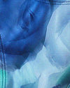 Floral abstracto azul