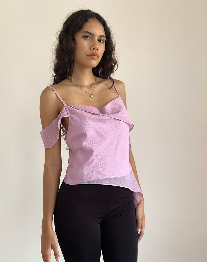 Imagen de Davila Top de gasa en Pink Shimmer