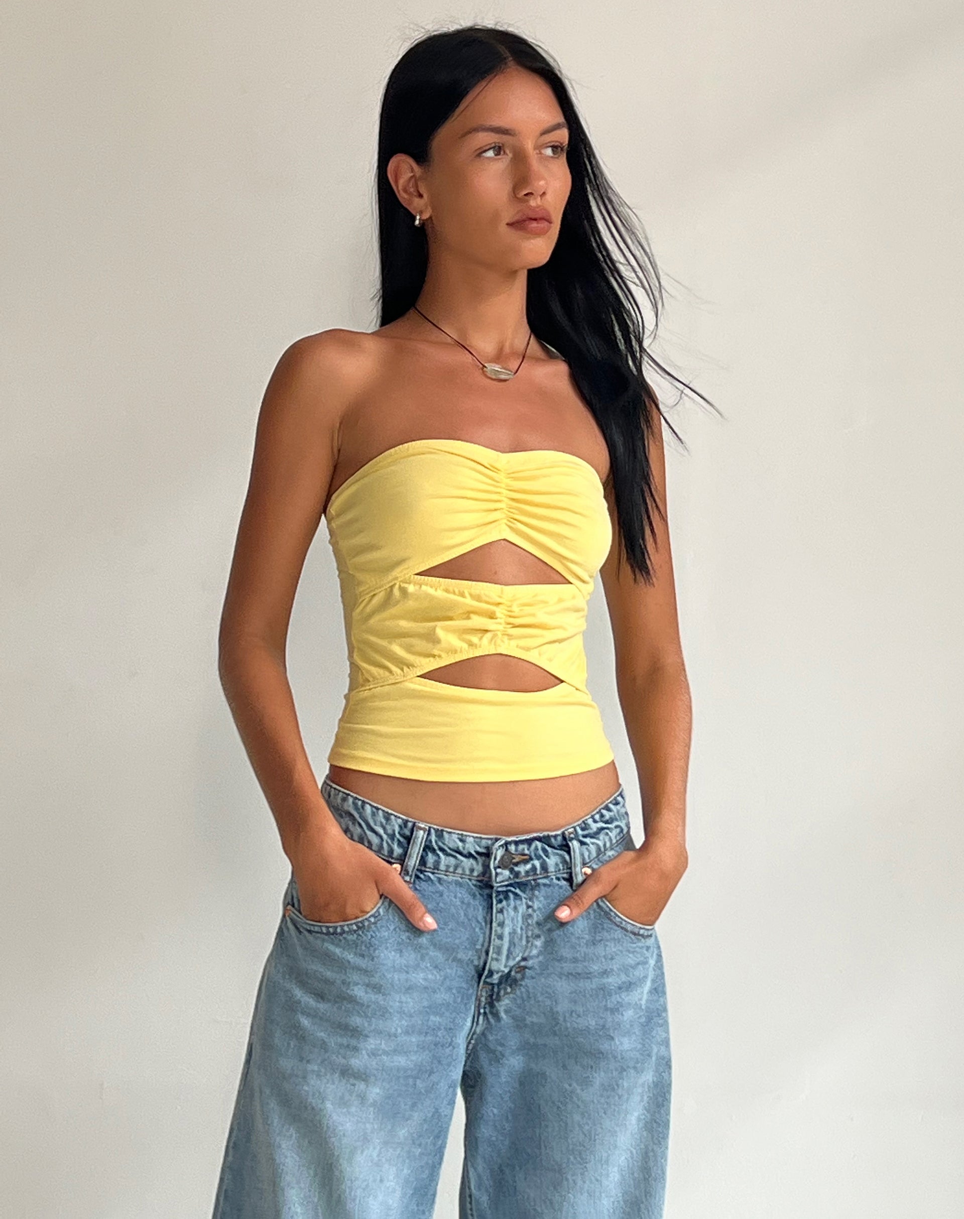 imagen de Dayu Bandeau Crop Top en Lemonade