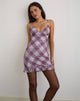 Imagen de Delos Ruffle Mini Dress in Country Check