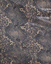 PU Piel de serpiente Bronceado