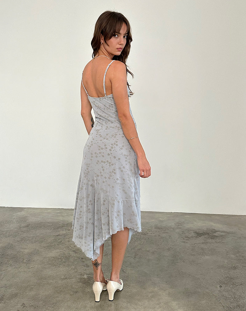 Imagen del vestido Devon Midi en Flock Chic Petals Gris