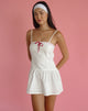 Imagen de Dhilla Minivestido de popelina blanca