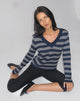 Imagen de Dikara Jumper V Neck en Tonal Blue Stripe
