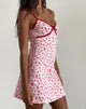 imagen de Dimaya Mini Dress in Girlie Print with Red Binding