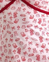  Estampado femenino con encuadernación roja