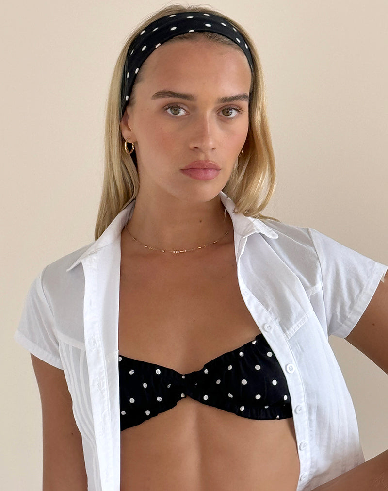 Imagen de Diadema en Polka Negro