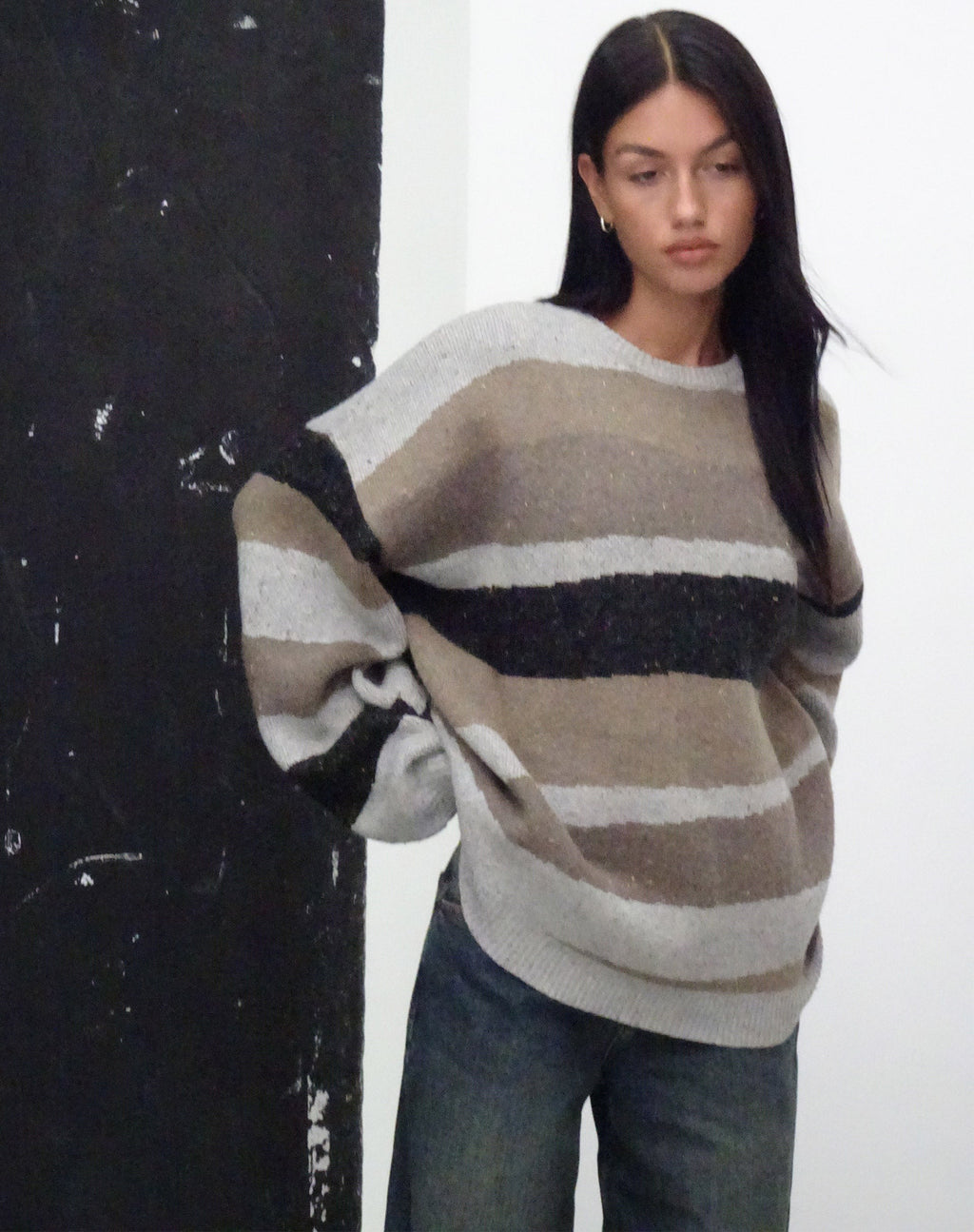 Jersey Namari en gris abstracto y tostado