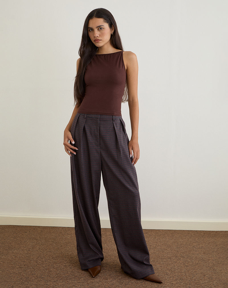 Imagen de Dudley Vest Top en Jersey Chocolate amargo