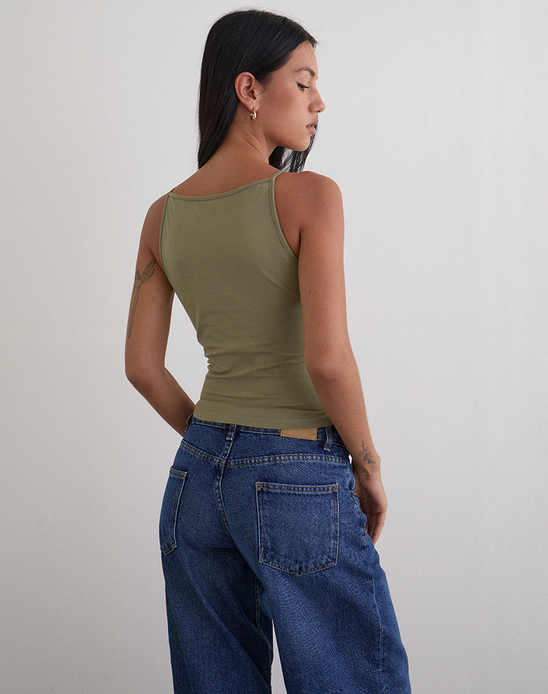 Imagen de Dudley Vest Top en Jersey Khaki