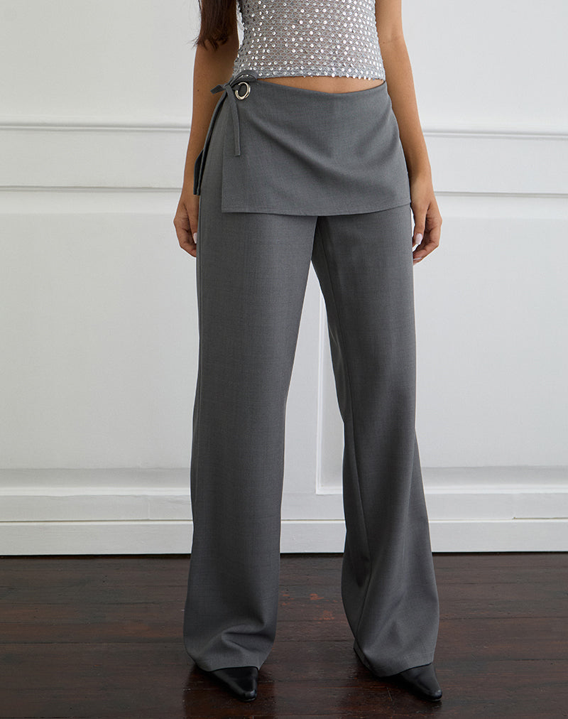Imagen de Elka Wrap Trouser en Tailoring Charcoal