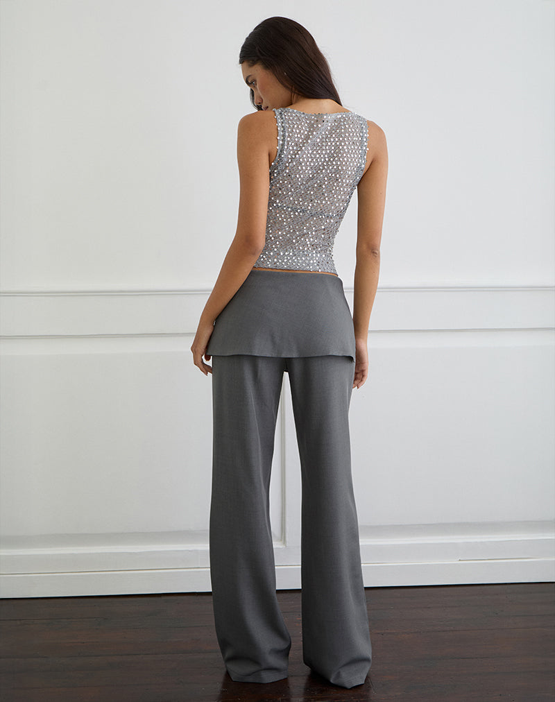 Imagen de Elka Wrap Trouser en Tailoring Charcoal