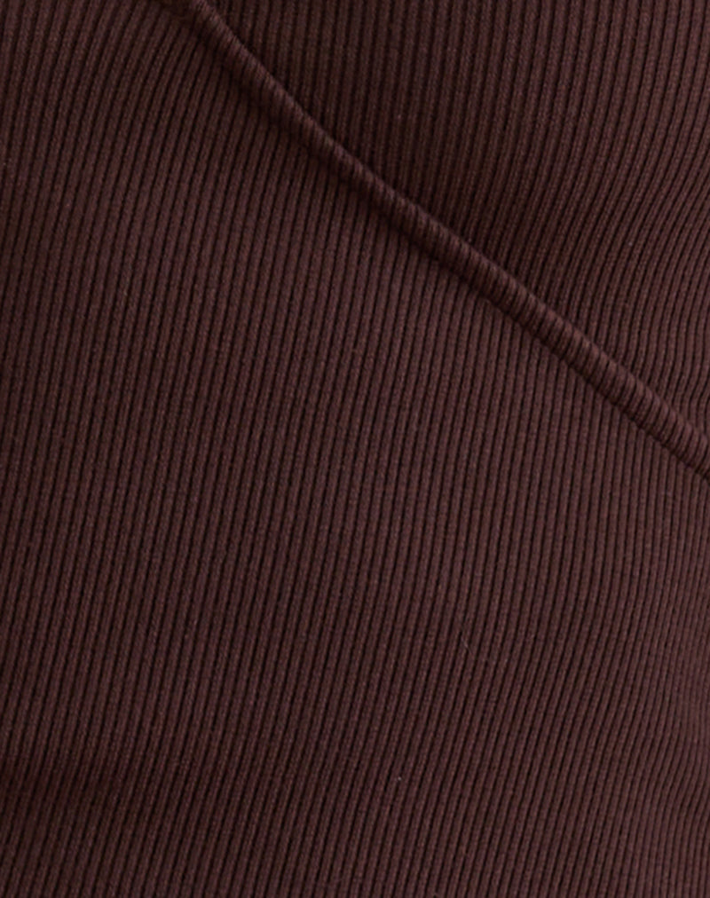 Top de tirantes Dulcet en marrón chocolate