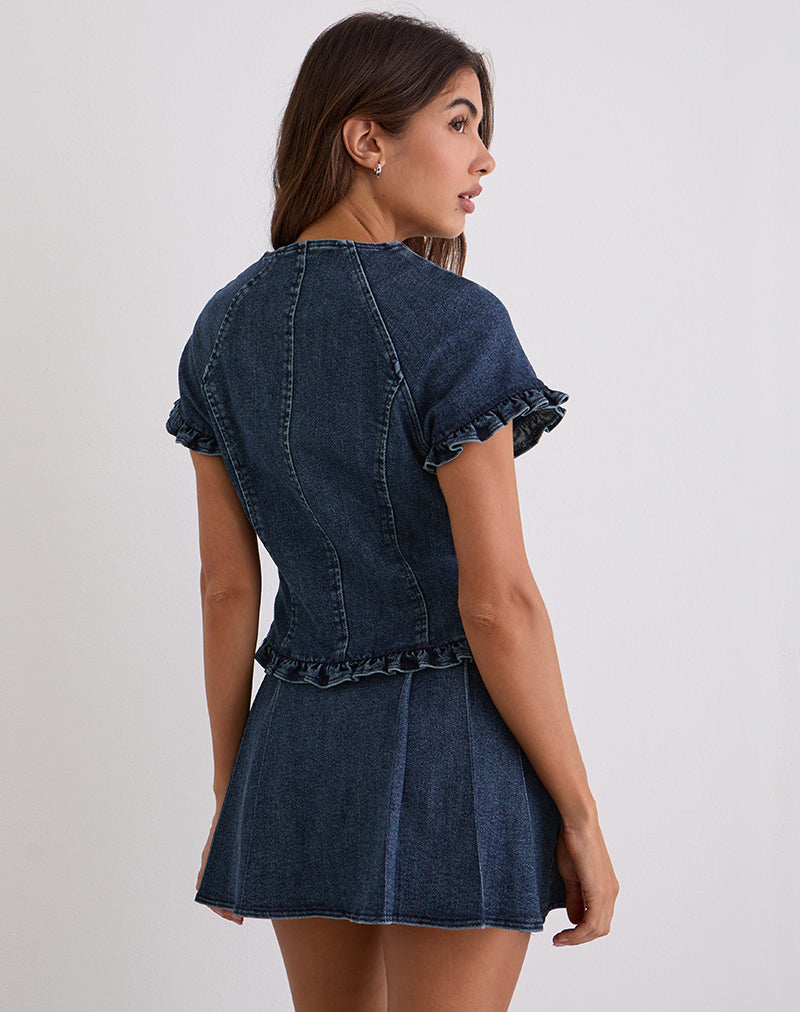 Imagen de Dunya Top en Chambray Vintage Azul