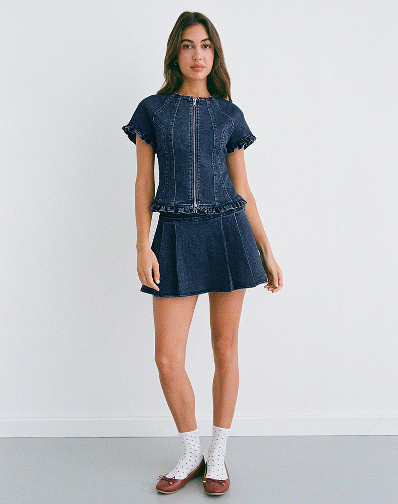 Imagen de Dunya Top en Chambray Vintage Azul