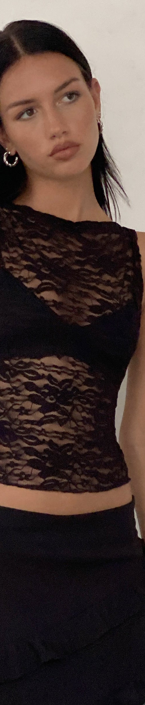 Imagen de Dwira Lace Vest Top Negro