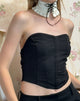 Imagen de Elita Hook and Eye Corset Top en Negro