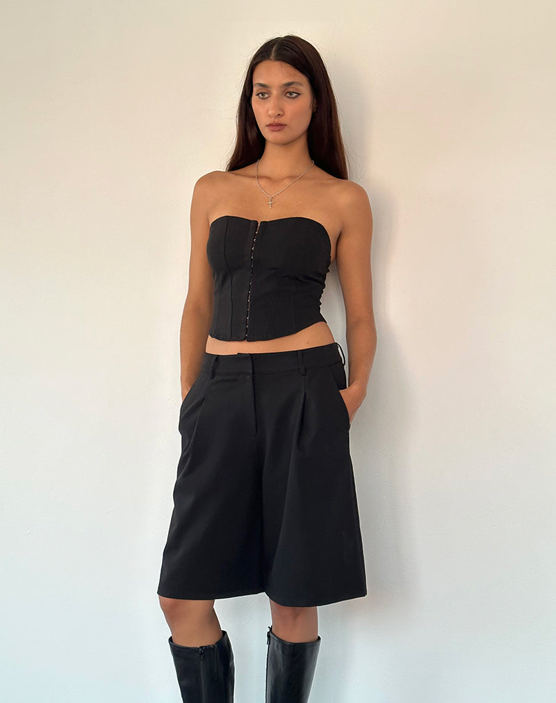 Imagen de Ayna Longline Shorts in Tailoring Negro