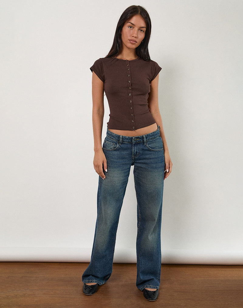 Imagen de Elmira Top de punto Chocolate amargo