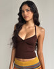 Imagen de Elspe Top Cuello Haltern en Chocolate Amargo