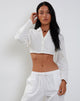 Imagen de Elyse Cropped Shirt en Off White