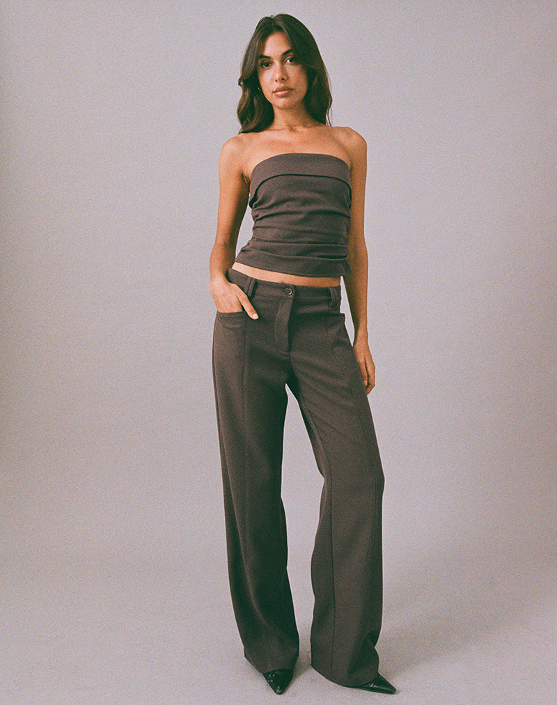 Imagen de Elzi Corset Top en Tailoring Dark Olive