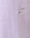 Gris violeta con lazo bordado