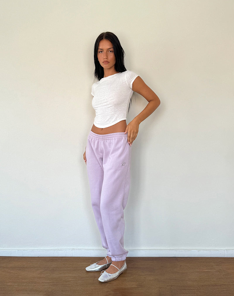 Imagen de Em Jogger en gris violeta con lazo bordado