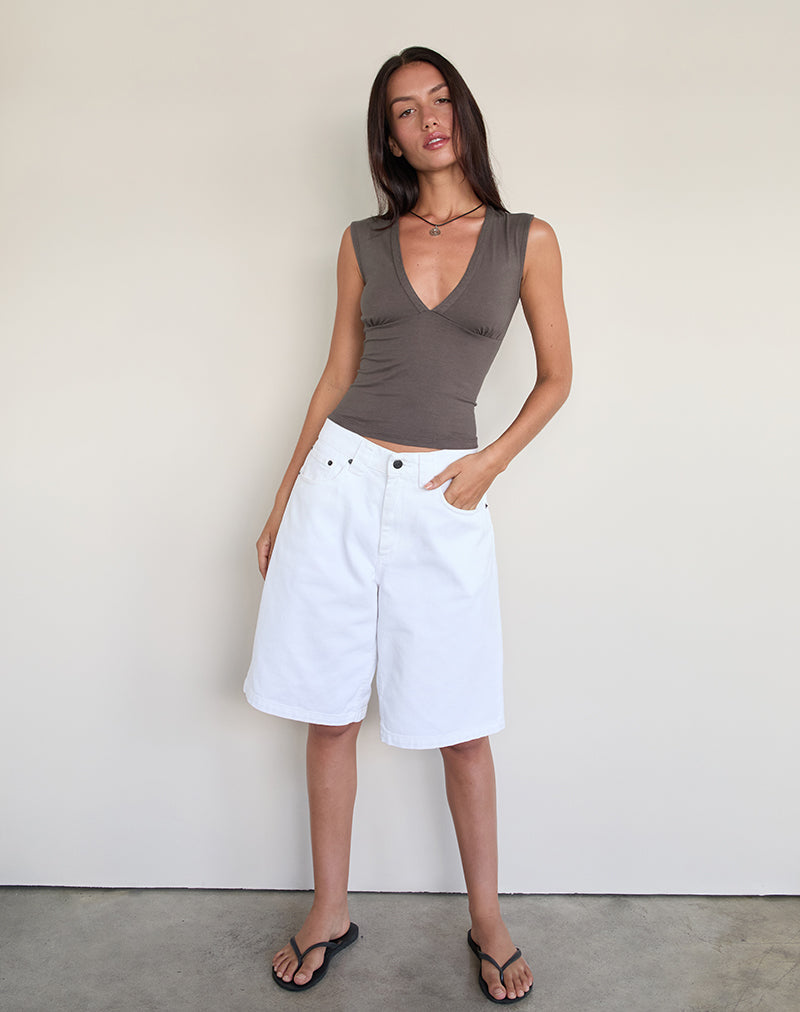 Emberly Plunge Top en color Pimienta