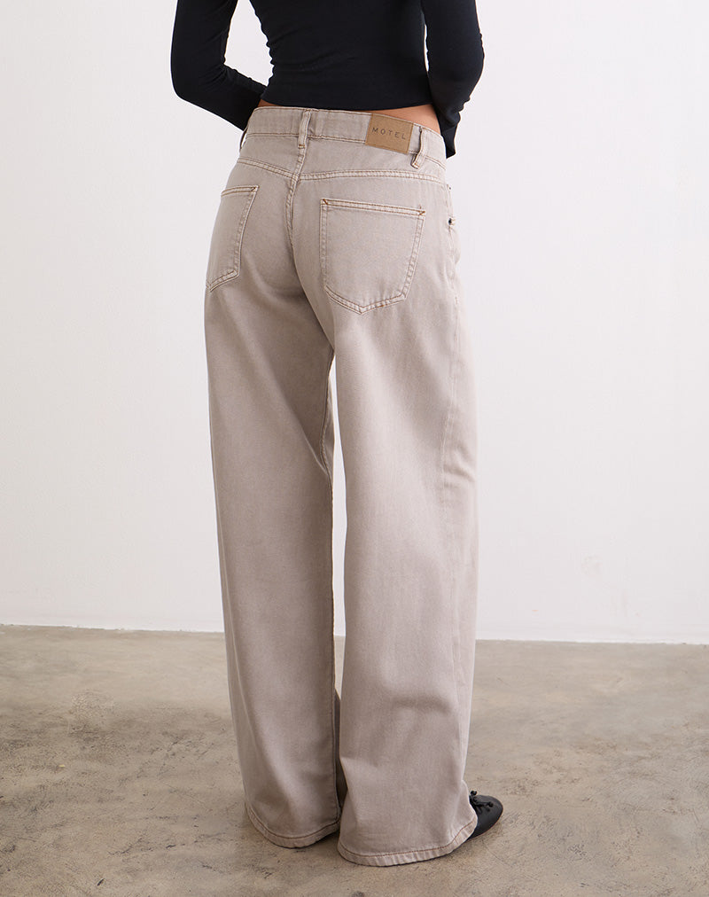 Imagen de Low Rise Roomy Jeans en Pebble