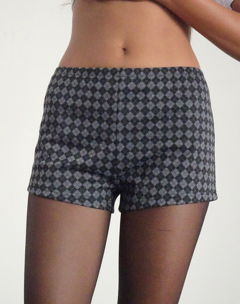 Imagen de Emier Shorts en Argyle Negro Gris