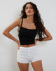 Imagen de Ena Frilly Bloomer Shorts in Ivory