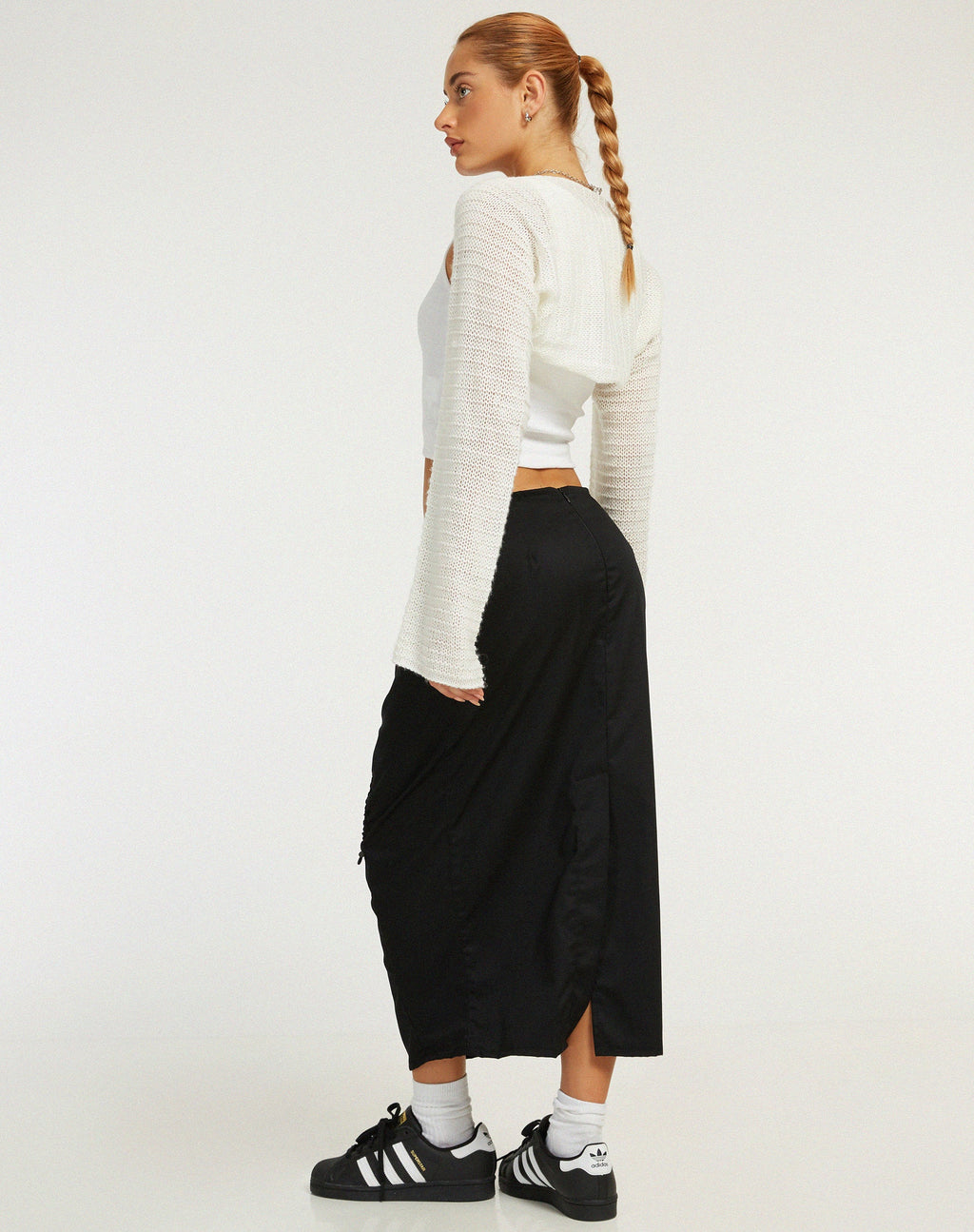 Falda Enore Midi Negra