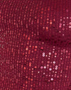 Gasa de lentejuelas roja